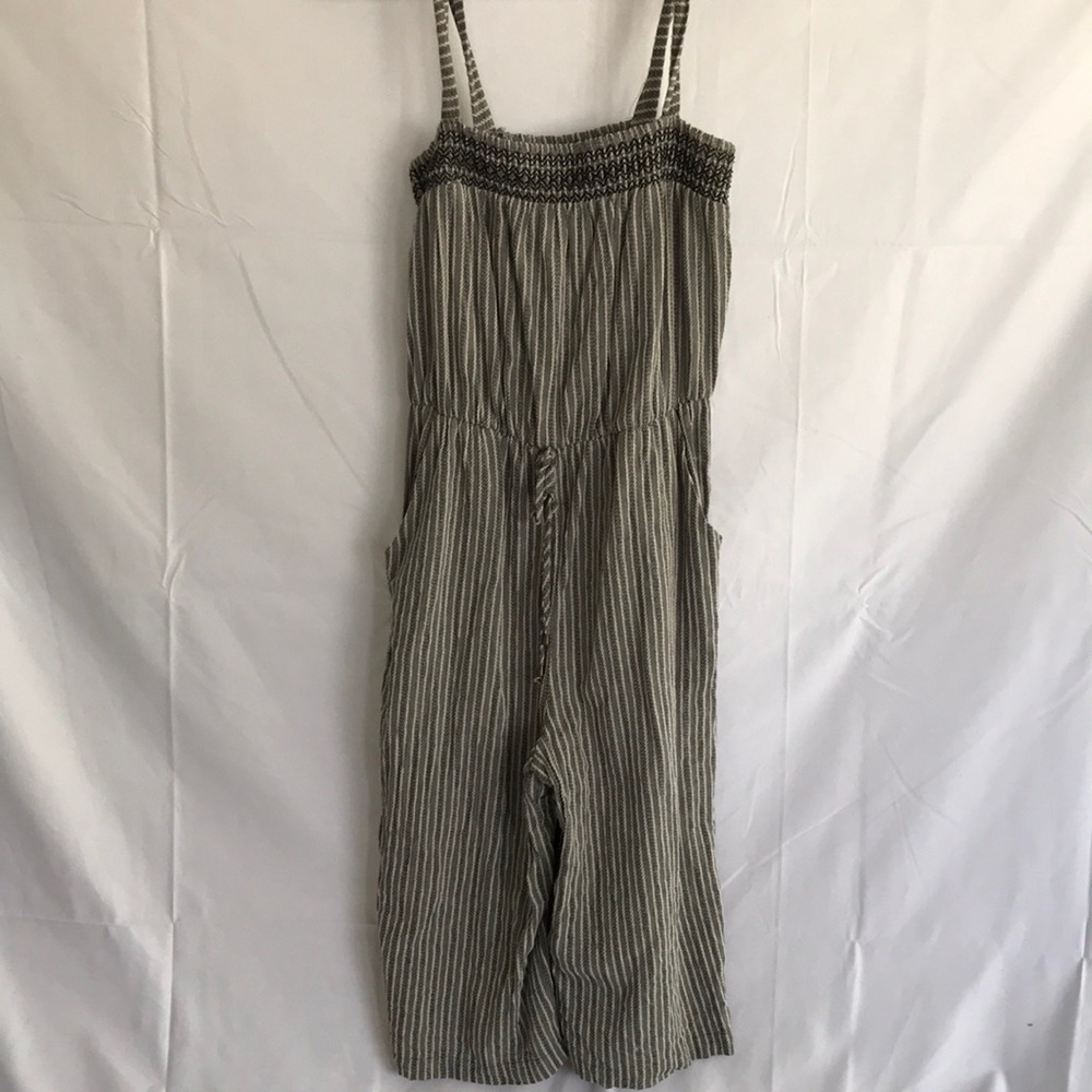 Striped Romper with pockets